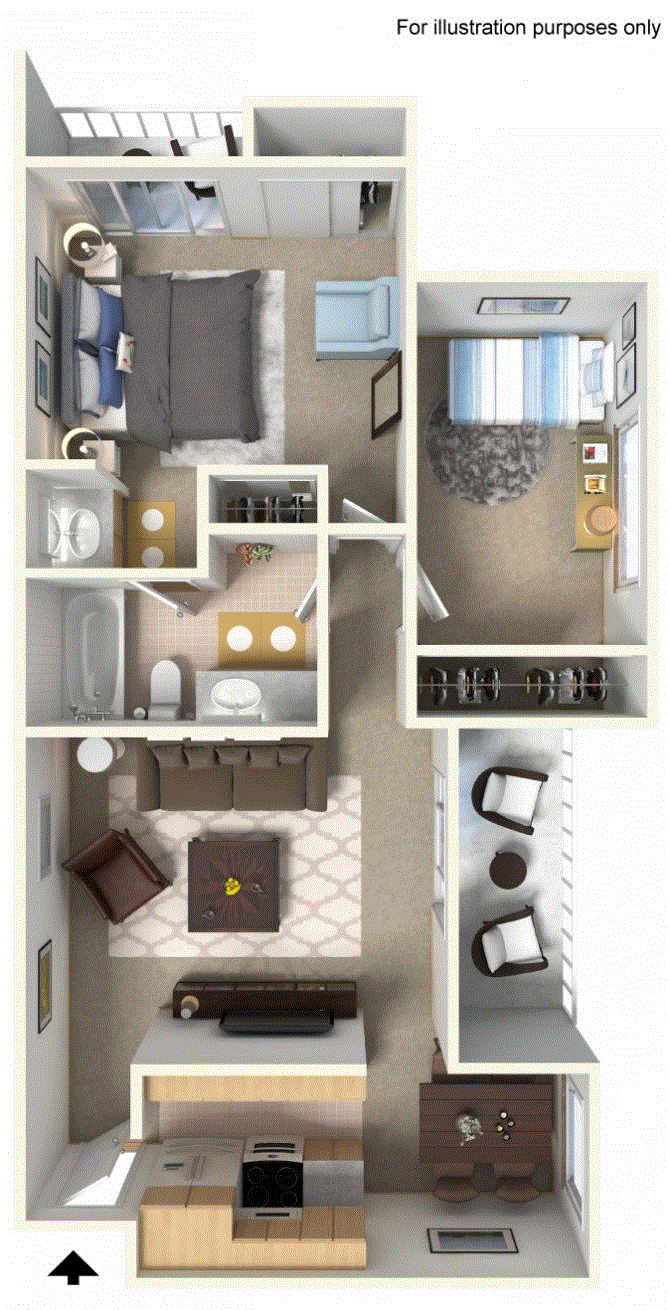 Two Bedroom 825 sq ft Two Bedroom 825 sq ft
